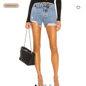 GRLFRND Distressed Jean Shorts. Size 28. NWT